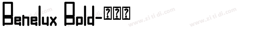 Benelux Bold字体转换